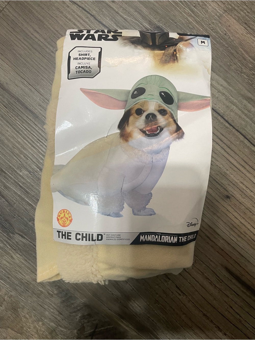 Star Wars Grogu Pet Outfit - Cream, Green & Pink